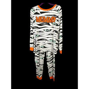 Size L (12-14) 2 pc Mummy Halloween Pajama set Long sleeve top & pants pjs Adult